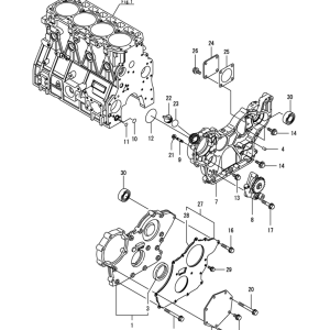 2. Nắp hộp bánh răng