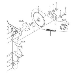 25. Truyền động lắc lưỡi cắt
